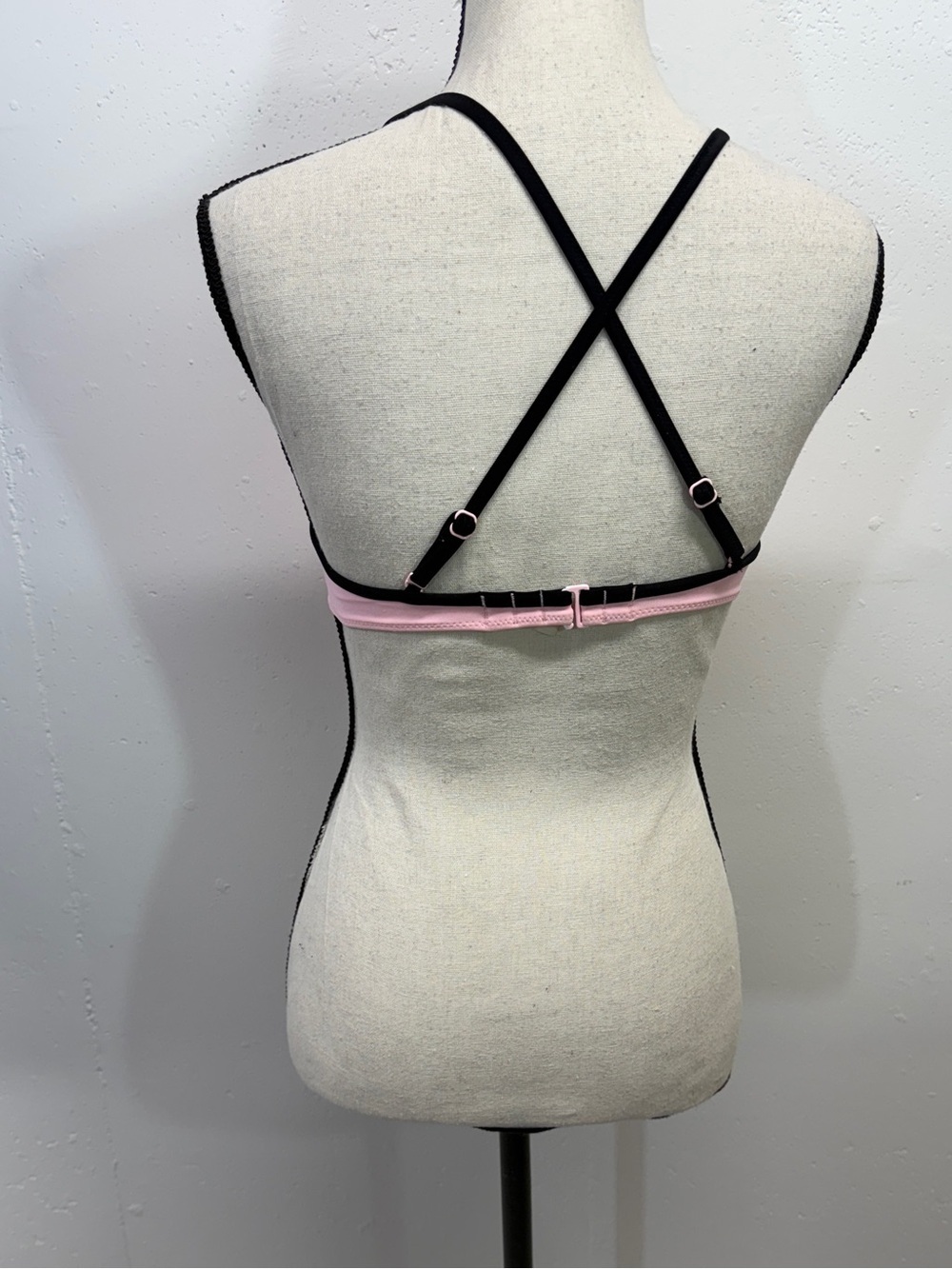 Victoria's Secret Coral Pink Padded Triangle Bra with Black Trim - Picture 7 of 12
